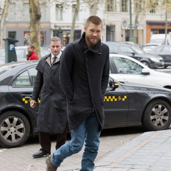Exclusif - Chad Michael Murray - Les acteurs de la serie Tele "Les Freres Scott" (One Tree Hill) arrivent à l'hotel Sofitel et posent avec leurs fans a Bruxelles en Belgique le 17 novembre 2013.