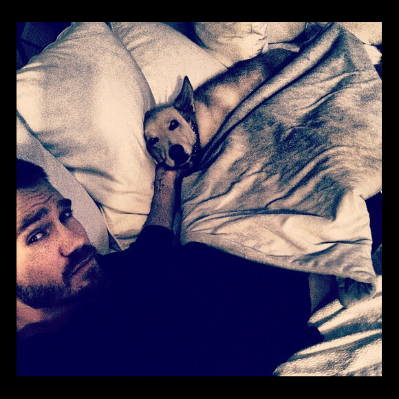 Chad Michael Murray a ajouté une photo avec son chien Joe / photo postée sur le compte Instagram de l'acteur.