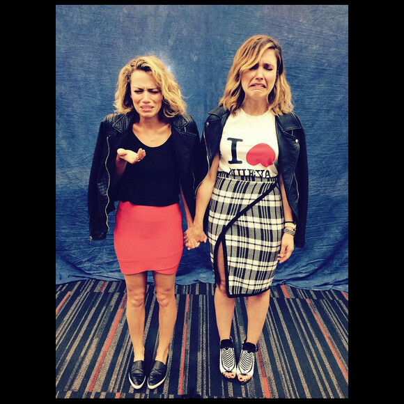 Les personnages des Frères Scott réunis le temps d'une soirée à Montréal, samedi 22 août. Ici : Bethany Joy Lenz et Sophia Bush (Haley et Brooke dans la série)