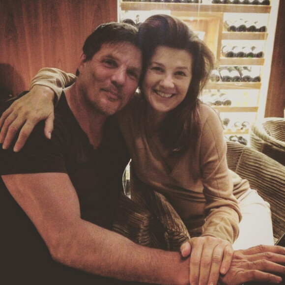 Les personnages des Frères Scott réunis le temps d'une soirée à Montréal, samedi 22 août. Ici Victoria Davis et Dan Scott, Paul Johansson et Daphne Zunagi de leurs vrais noms.