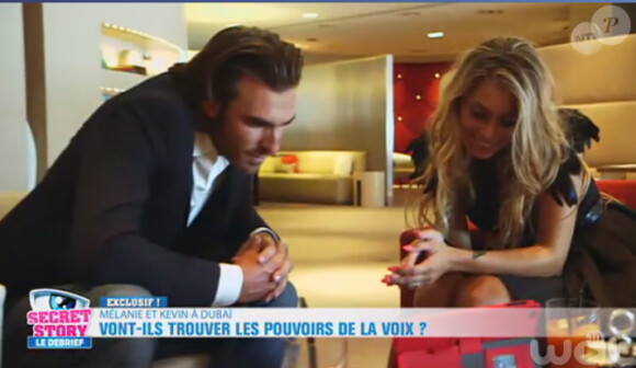 Kevin et Mélanie de Secret Story 9 : leur aventure à Dubai. Photos exclusives dévoilées dans Le Debrief, le 24 aout 2015, sur NT1
