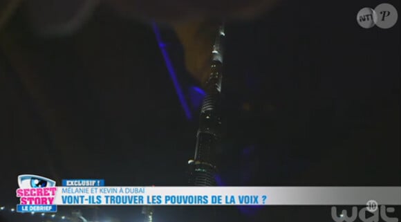 Kevin et Mélanie de Secret Story 9 : leur aventure à Dubai. Photos exclusives dévoilées dans Le Debrief, le 24 aout 2015, sur NT1