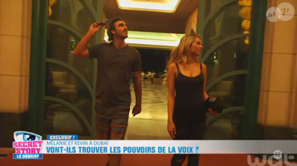 Kevin et Mélanie de Secret Story 9 : leur aventure à Dubai. Photos exclusives dévoilées dans Le Debrief, le 24 aout 2015, sur NT1