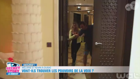 Kevin et Mélanie de Secret Story 9 : leur aventure à Dubai. Photos exclusives dévoilées dans Le Debrief, le 24 aout 2015, sur NT1