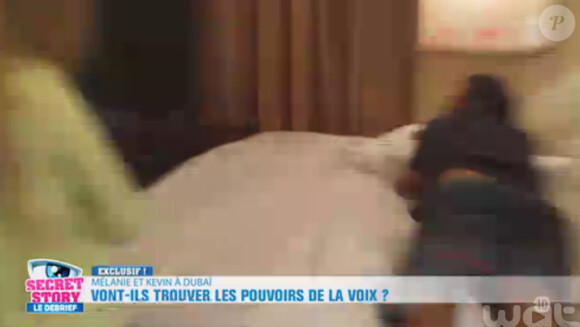 Kevin et Mélanie de Secret Story 9 : leur aventure à Dubai. Photos exclusives dévoilées dans Le Debrief, le 24 aout 2015, sur NT1