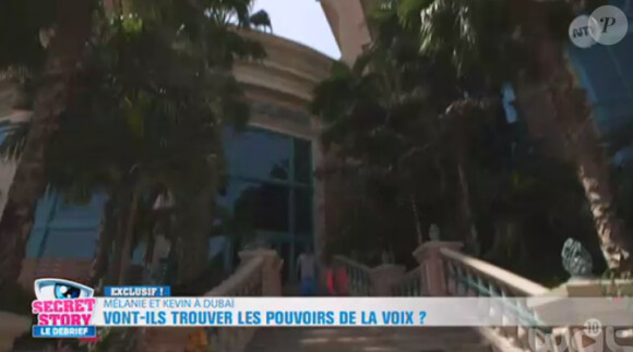 Kevin et Mélanie de Secret Story 9 : leur aventure à Dubai. Photos exclusives dévoilées dans Le Debrief, le 24 aout 2015, sur NT1