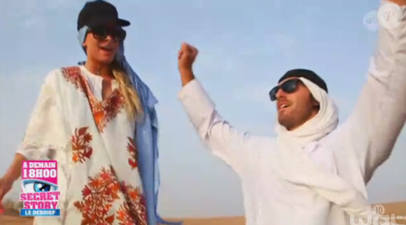 Kevin et Mélanie de Secret Story 9 : leur aventure à Dubai. Photos exclusives dévoilées dans Le Debrief, le 24 aout 2015, sur NT1