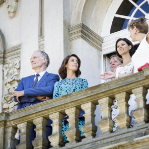 La princesse Marie de Danemark prenait part le 23 août 2015 à la cérémonie de célébration de l'inscription au patrimoine mondial de l'Unesco de la réserve de chasse de Dyrehave et Gribkov, en Zélande du Nord.