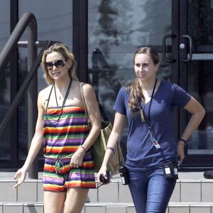 Exclusif - Kate Hudson sur un tournage à la Nouvelle-Orléans, le 30 juillet 2015.  