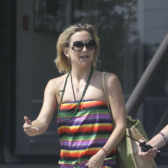 Exclusif - Kate Hudson sur un tournage à la Nouvelle-Orléans, le 30 juillet 2015. 