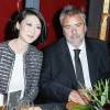 Fleur Pellerin et Luc Besson - Dîner au Fouquet's lors de la 40e cérémonie des César à Paris le 20 février 2015.
