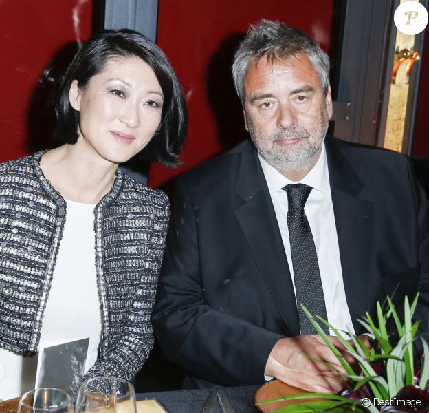 Fleur Pellerin et Luc Besson - Dîner au Fouquet's lors de la 40e cérémonie des César à Paris le 20 février 2015.