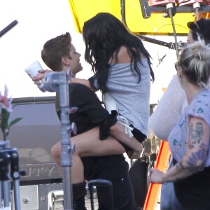 Justin Bieber et Selena Gomez à Los Angeles, le 21 avril 2012