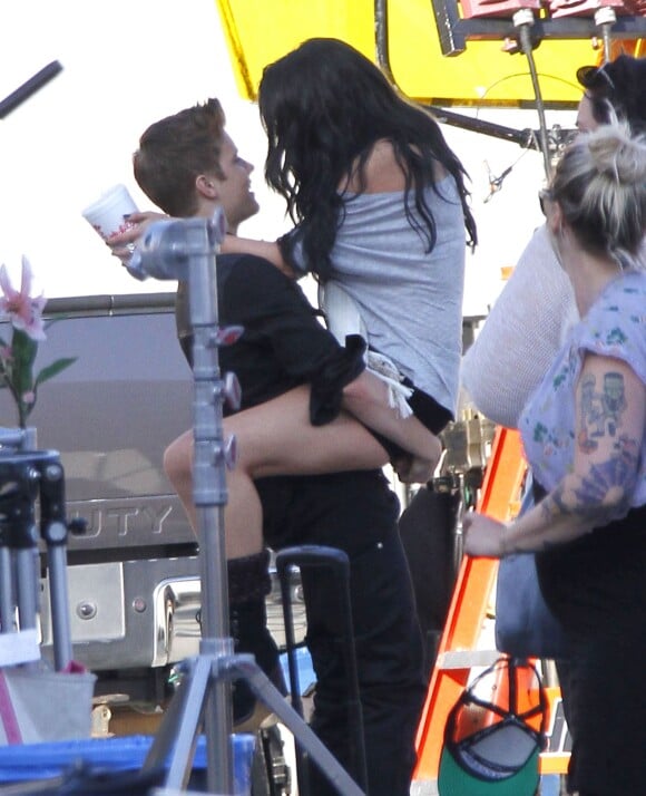 Justin Bieber et Selena Gomez à Los Angeles, le 21 avril 2012