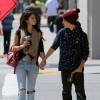Justin Bieber et Selena Gomez dans les rues de Los Angeles le 5 avril 2012 