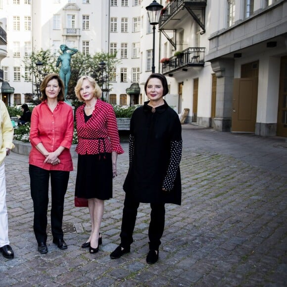 Roberto Rossellini, Ingrid Rossellini, Pia Lindstrom et Isabella Rossellini - Les enfants d'Ingrid Bergman se retrouvent à Stockholm pour la projection du documentaire "Je suis Ingrid" à Stockholm le 24 août 2015.