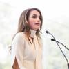 Le discours de la reine Rania de Jordanie en ouverture de l'Université d'été du MEDEF à Jouy-en-Josas (Yvelines) le 26 août 2015. Elle était accompagnée par sa fille la princesse Iman.