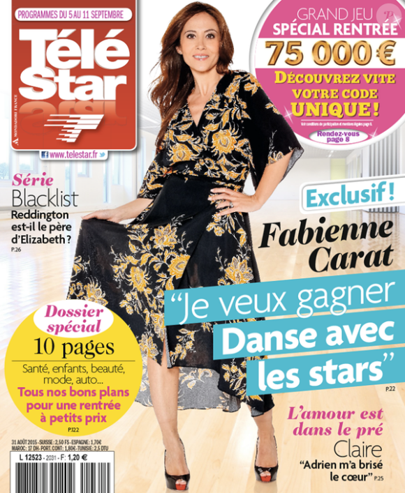 Magazine Télé Star en kiosques lundi 31 août 2015.
