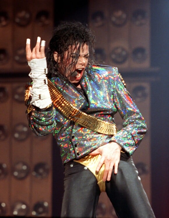 Michael Jackson en concert à Hambourg, le 10 août 1992.