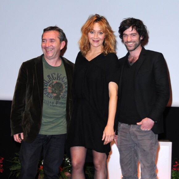 Romain Duris, Pascal Chaumeil et Julie Ferrier présente "L'Arnacoeur" au Festival du film de comédie à l'Alpe d'Huez, le 23 janvier 2010.