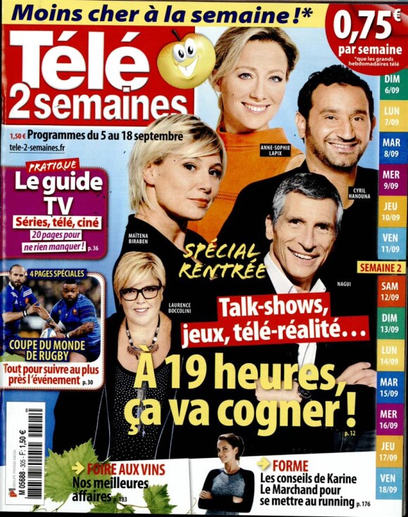 Magazine Télé 2 semaines - Programmes du 5 au 18 septembre 2015.