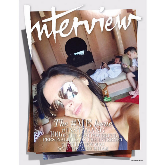 Victoria Beckham en une du magazine Interview, photo publiée le 1er septembre 2015