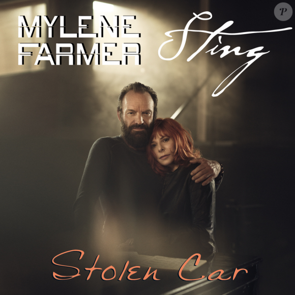 Mylène Farmer et Sting - Stolen Car - pochette du single publié le 28 août 2015.