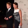 Robert Redford et sa femme Sibylle Szaggars-Redford arrivant le 5 septembre 2015 au dîner de gala de la Princess Grace Foundation - USA au palais princier à Monaco. L'acteur Robert Redford s'est vu remettre le Prince Rainier III Award, et le réalisateur Cary Joji Fukunaga (True Detective) le Princess Grace Statue Award.