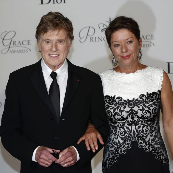 Robert Redford et sa femme Sibylle Szaggars le 5 septembre 2015 au palais princier à Monaco, lors du dîner de gala de la Princess Grace Foundation - USA qui a récompensé l'acteur Robert Redford (Prix Prince Rainier III) et le réalisateur Cary Joji Fukunaga (Prix Princesse Grace).