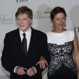 Robert Redford et sa femme Sibylle Szaggars le 5 septembre 2015 au palais princier à Monaco, lors du dîner de gala de la Princess Grace Foundation - USA qui a récompensé l'acteur Robert Redford (Prix Prince Rainier III) et le réalisateur Cary Joji Fukunaga (Prix Princesse Grace).