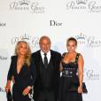 Sir Philip Green, sa femme Lady Tina Green et leur fille Chloe Green le 5 septembre 2015 au palais princier à Monaco, lors du dîner de gala de la Princess Grace Foundation - USA qui a récompensé l'acteur Robert Redford (Prix Prince Rainier III) et le réalisateur Cary Joji Fukunaga (Prix Princesse Grace).