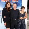Robin Williams, Zelda Williams, Susan Schneider - Première du film Happy Feet Two à Hollywood, le 13 novembre 2011
