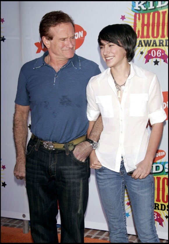 Robin Williams et sa fille Zelda lors des 19e Nickelodeon's Kids' Choice Awards à Westwood le 1er avril 2006