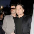George Michael et son ex Kenny Goss à l'exposition de Linda McCartney à Londres le 23 avril 2008