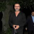 George Michael et son compagnon Fadi Fawaz rentrent chez eux à Londres le 18 juin 2012