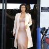 Kim Kardashian, enceinte, quitte un studio de tournage à Van Nuys. Los Angeles, le 4 septembre 2015.