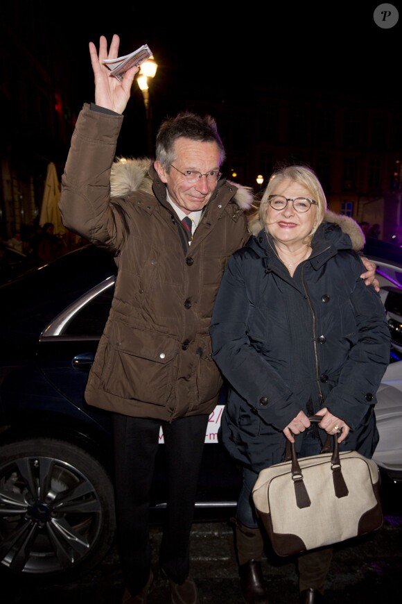 Patrice Leconte et Josiane Balasko lors de la 30ème édition du Festival International du Film d'Amour, à Mons en Belgique le 14 février 2014
