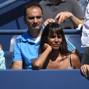 Shy'm lors du huitième de finale de Benoît Paire à l'US Open à l'USTA Billie Jean King National Tennis Center de Flushing dans le Queens à New York le 6 septembre 2015