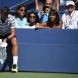 Shy'm et Benoît Paire lors du huitième de finale du Français à l'US Open à l'USTA Billie Jean King National Tennis Center de Flushing dans le Queens à New York le 6 septembre 2015