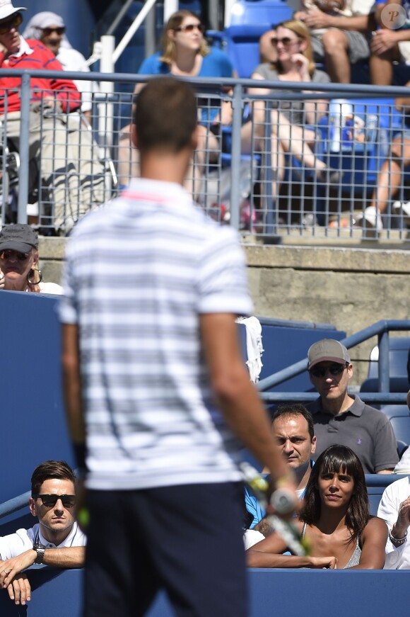 Shy'm et Benoît Paire lors du huitième de finale du Français à l'US Open à l'USTA Billie Jean King National Tennis Center de Flushing dans le Queens à New York le 6 septembre 2015