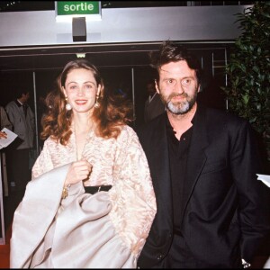 Emmanuelle Béart avec Daniel Auteuil en 1992.