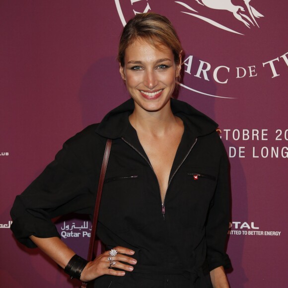 Pauline Lefèvre - Soirée de lancement du Qatar Prix de l'Arc de Triomphe 2015, le Championnat du Monde des Pur-Sang à l'Arc de Triomphe à Paris, le 15 septembre 2015.