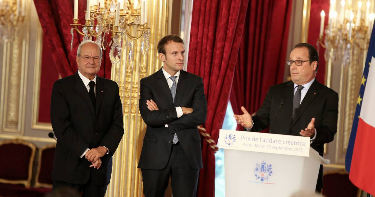 Marc Ladreit de Lacharrière, Emmanuel Macron et François Hollande