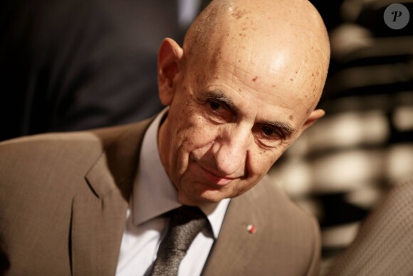 Louis Gallois - Remise du Prix de l'Audace Créatrice à Jean-Claude Maillard, PDG et fondateur du groupe Figeac Aéro, au palais de l'Elysée à Paris, le 15 septembre 2015.