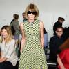 Anna Wintour assiste au défilé Calvin Klein Collection (collection printemps-été 2016) aux Spring Studios. New York, le 17 septembre 2015.