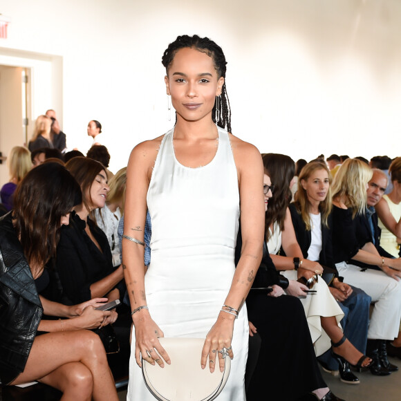 Zoë Kravitz assiste au défilé Calvin Klein Collection (collection printemps-été 2016) aux Spring Studios. New York, le 17 septembre 2015.