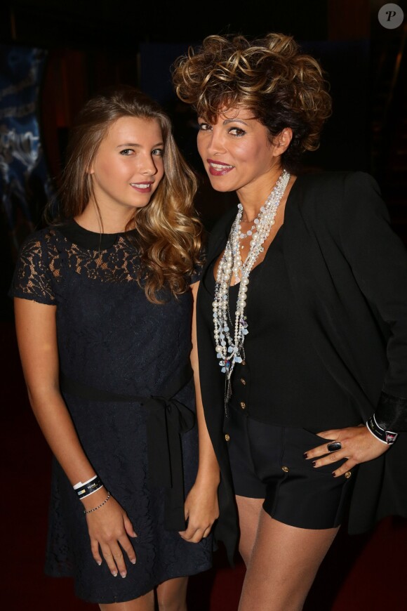 Ysa Ferrer et sa fille - Soirée VIP pour la 35e Nuit des Publivores au Grand Rex à Paris, le 17 septembre 2015.