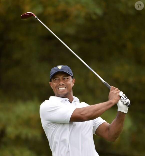 Tiger Woods lors de la Presidents Cup au Muirfield Village Golf Club de Dublin aux Etats-Unis le 6 octobre 2013