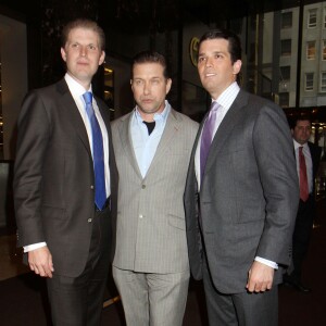 Eric Trump, Stephen Baldwin, Don Trump Jr - People a la soiree "Celebrity Apprentice All Stars" a New York, le 27 fevrier 2013.