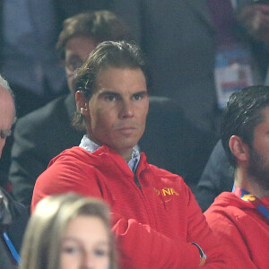 Rafael Nadal, grand ami de Pau Gasol, assistait le 20 septembre 2015 à la victoire de l'Espagne contre la Lituanie en finale de l'Euro 2015 de basket au stade Pierre-Mauroy de Villeneuve d'Ascq.